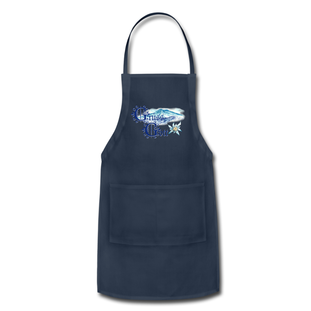 Grüss Gott - Adjustable Apron - navy