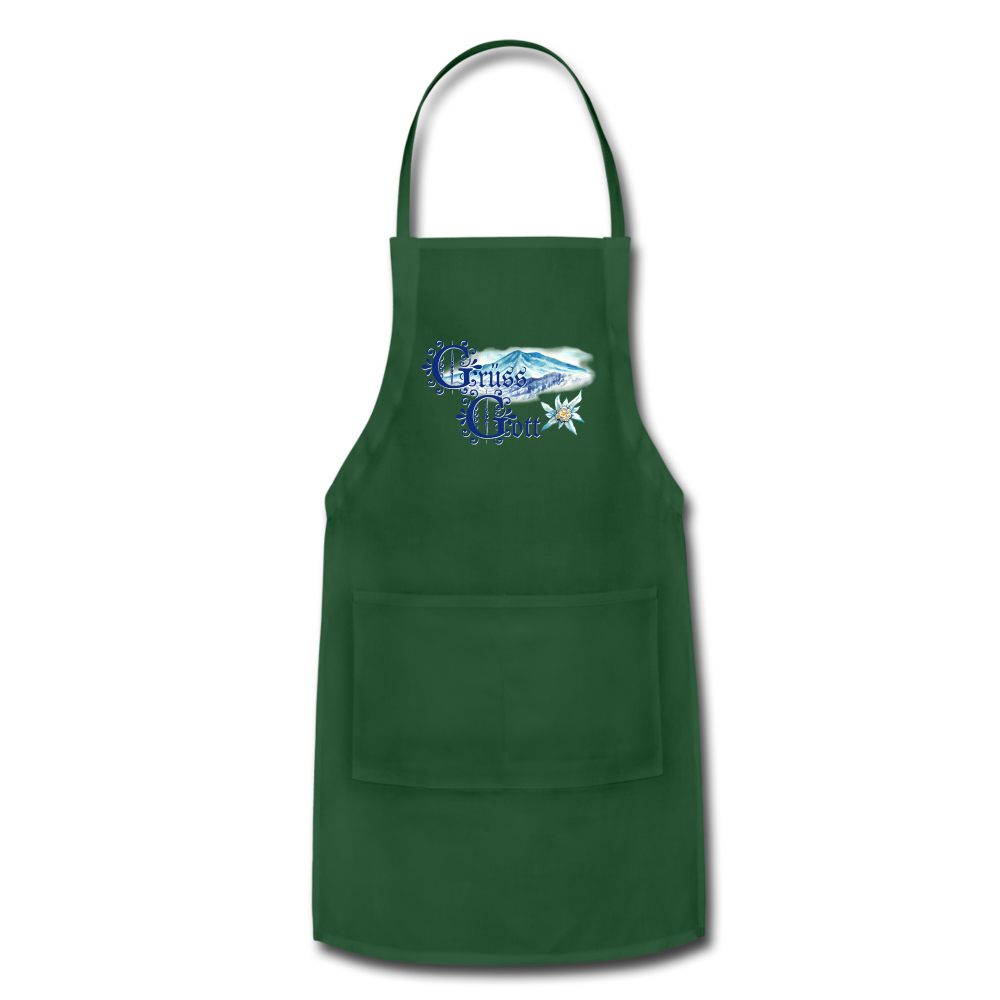 Grüss Gott - Adjustable Apron - forest green