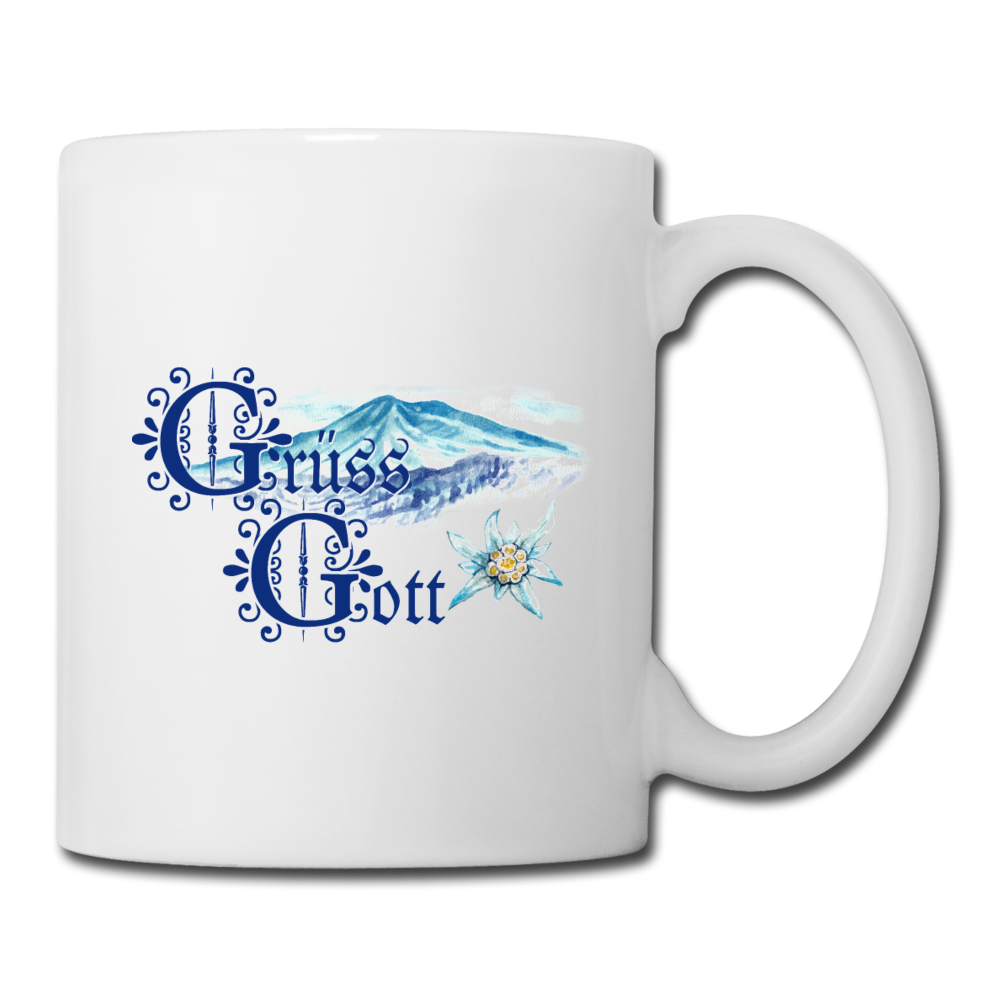 Grüss Gott - White Coffee/Tea Mug - white
