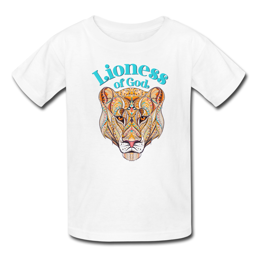 Lioness of God - Kids' T-Shirt - white