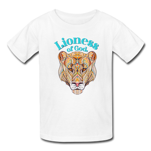 Lioness of God - Kids' T-Shirt - white