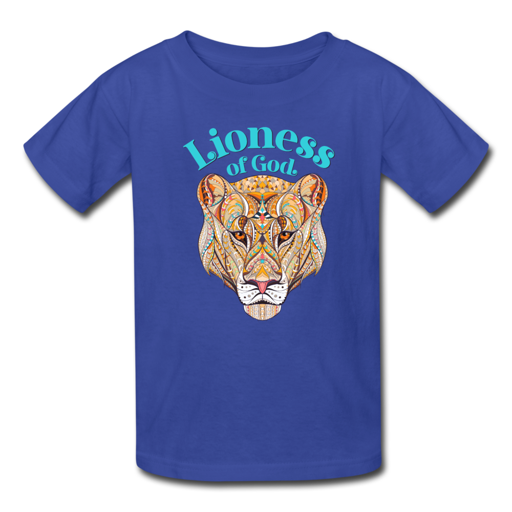 Lioness of God - Kids' T-Shirt - royal blue