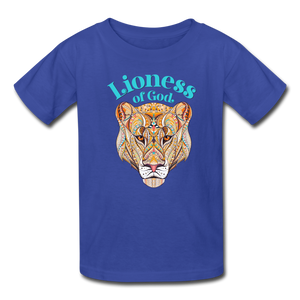 Lioness of God - Kids' T-Shirt - royal blue