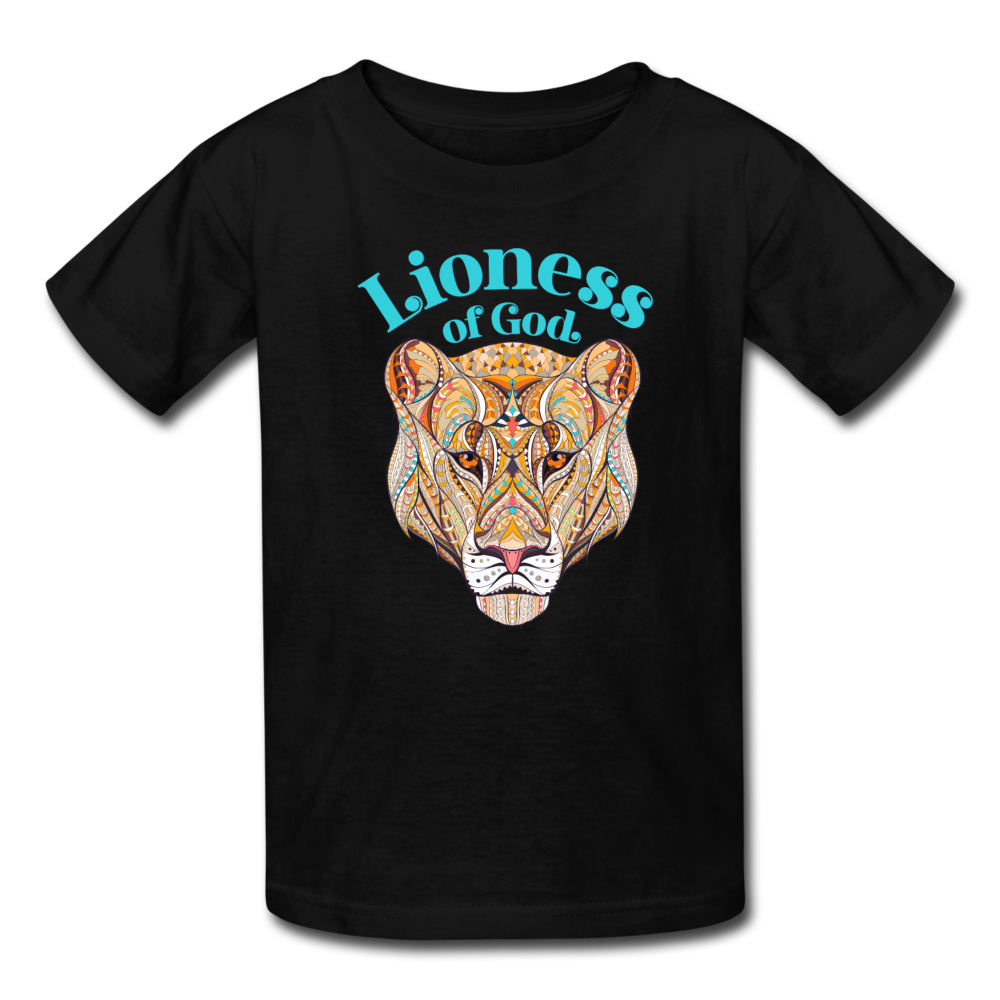 Lioness of God - Kids' T-Shirt - black