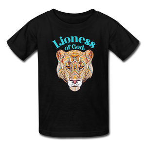 Lioness of God - Kids' T-Shirt - black