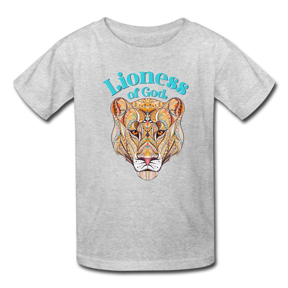 Lioness of God - Kids' T-Shirt - heather gray