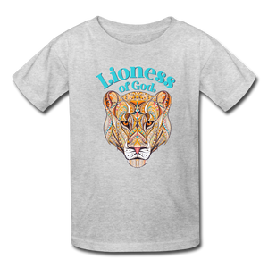 Lioness of God - Kids' T-Shirt - heather gray