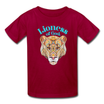 Lioness of God - Kids' T-Shirt - dark red