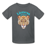 Lioness of God - Kids' T-Shirt - charcoal