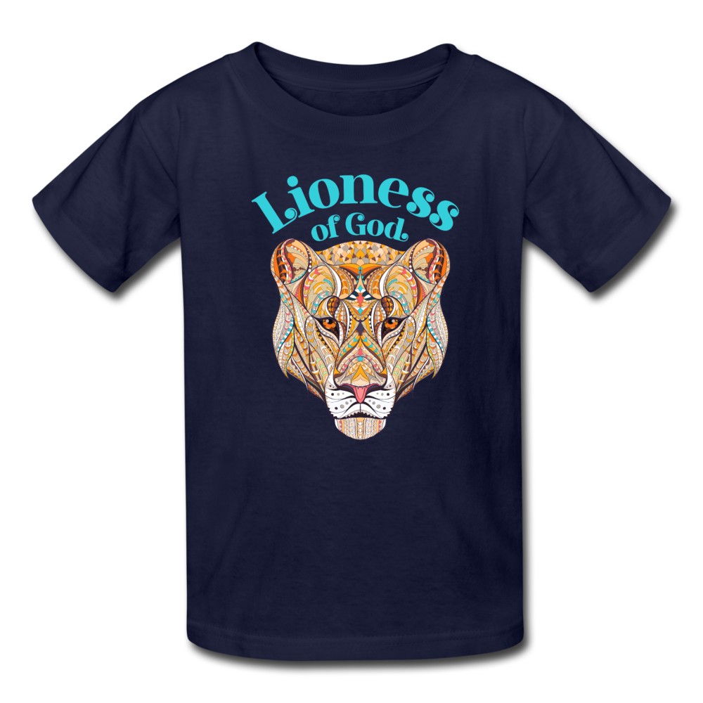 Lioness of God - Kids' T-Shirt - navy