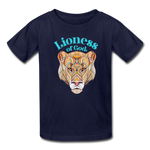 Lioness of God - Kids' T-Shirt - navy