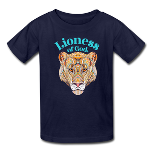 Lioness of God - Kids' T-Shirt - navy