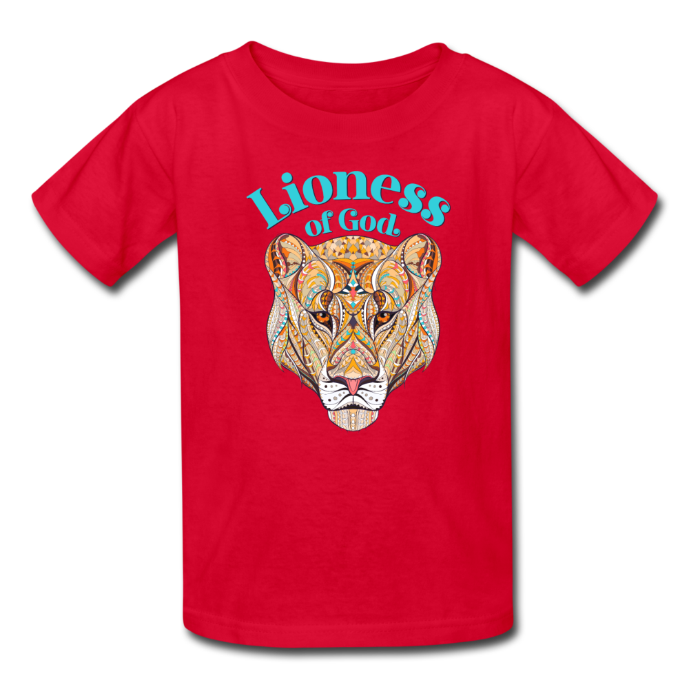 Lioness of God - Kids' T-Shirt - red