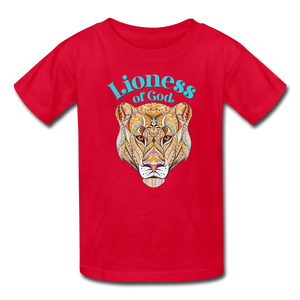 Lioness of God - Kids' T-Shirt - red