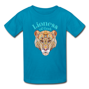 Lioness of God - Kids' T-Shirt - turquoise