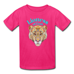 Lioness of God - Kids' T-Shirt - fuchsia