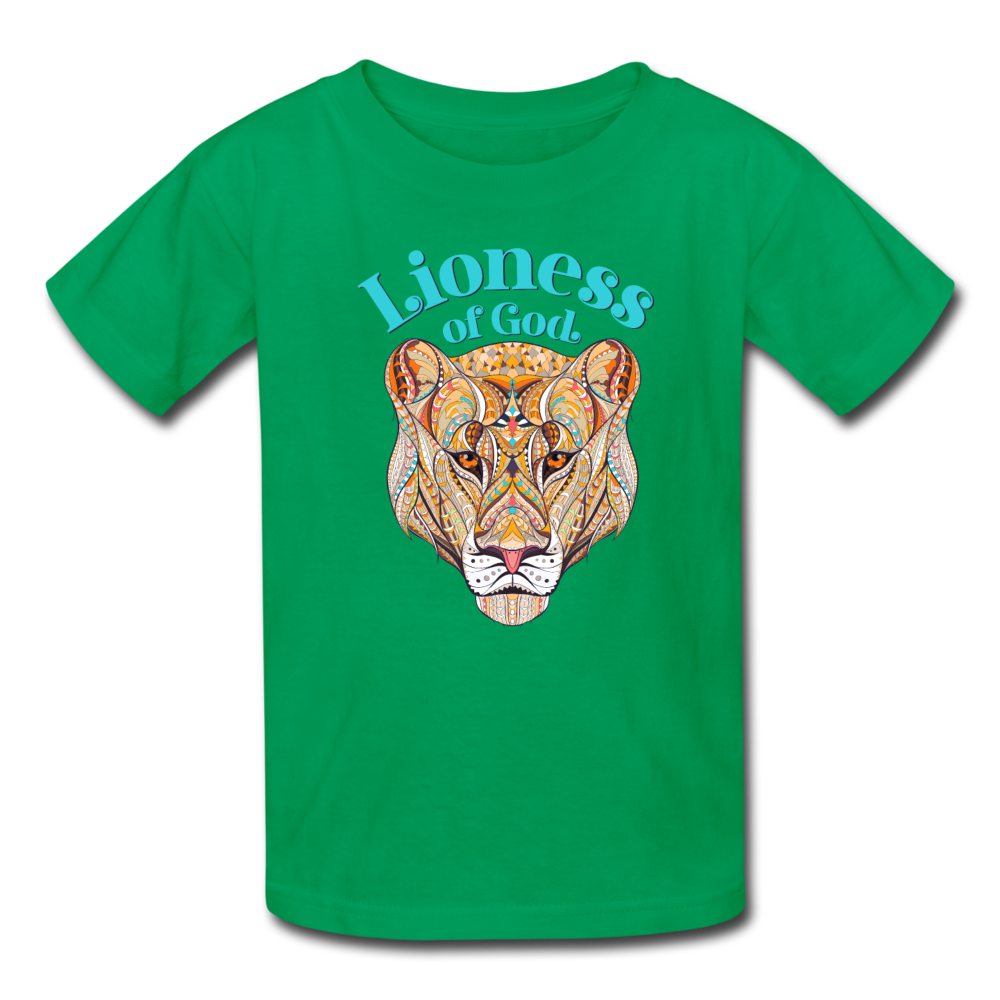 Lioness of God - Kids' T-Shirt - kelly green