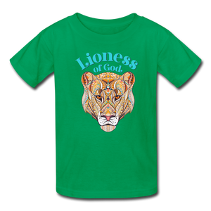 Lioness of God - Kids' T-Shirt - kelly green
