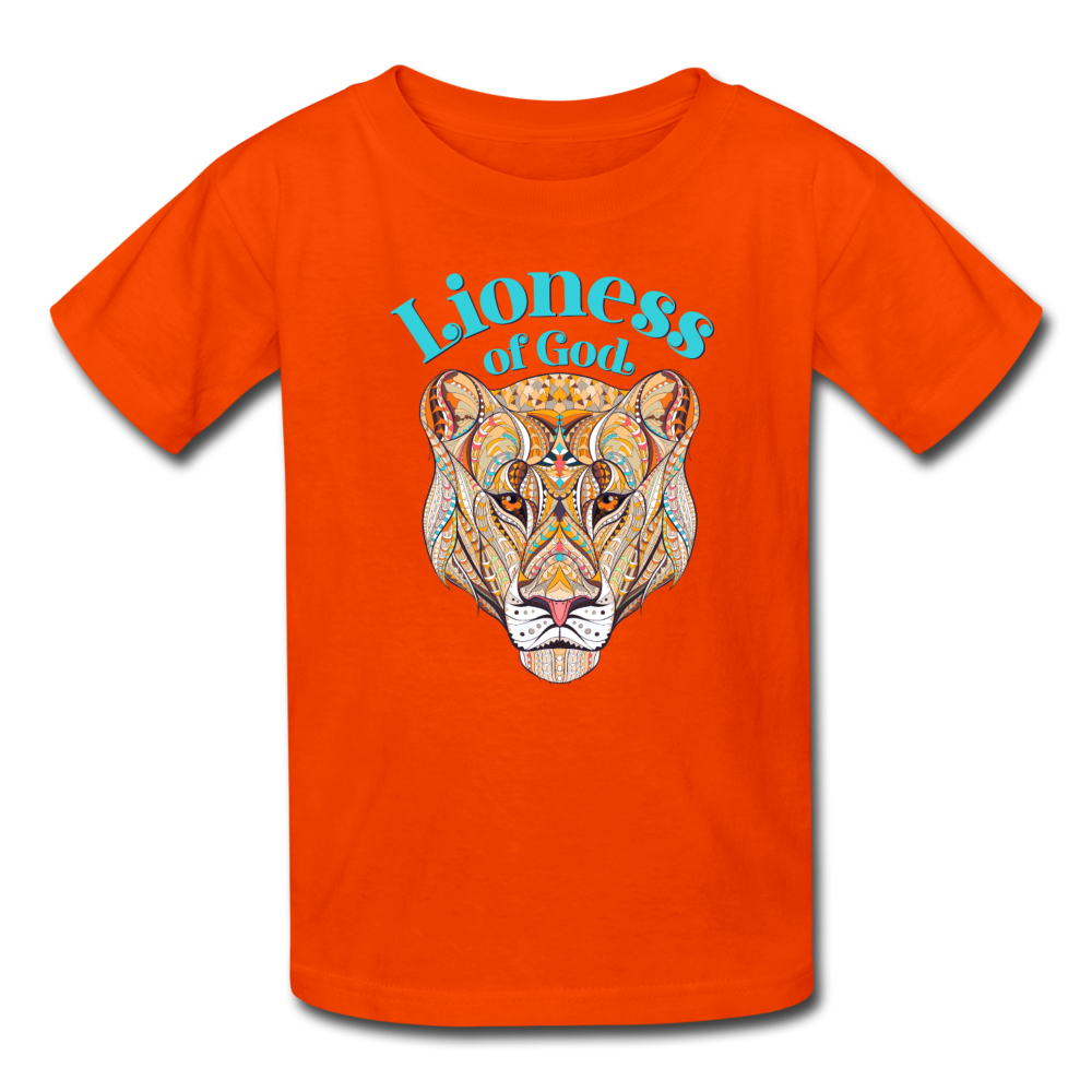 Lioness of God - Kids' T-Shirt - orange