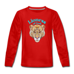 Lioness of God - Kids' Premium Long Sleeve T-Shirt - red