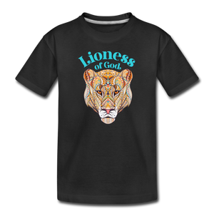 Lioness of God - Toddler Premium T-Shirt - black