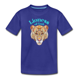 Lioness of God - Toddler Premium T-Shirt - royal blue
