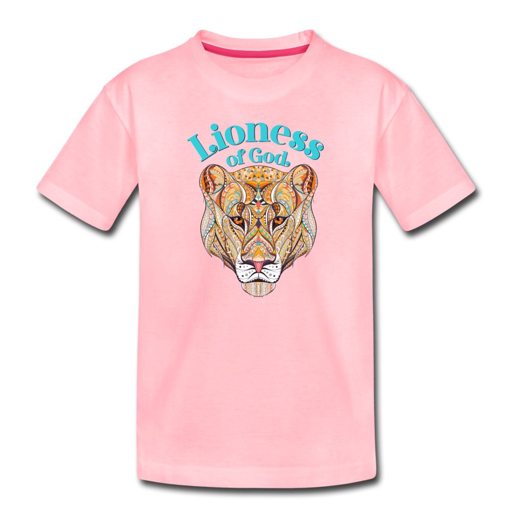 Lioness of God - Toddler Premium T-Shirt - pink