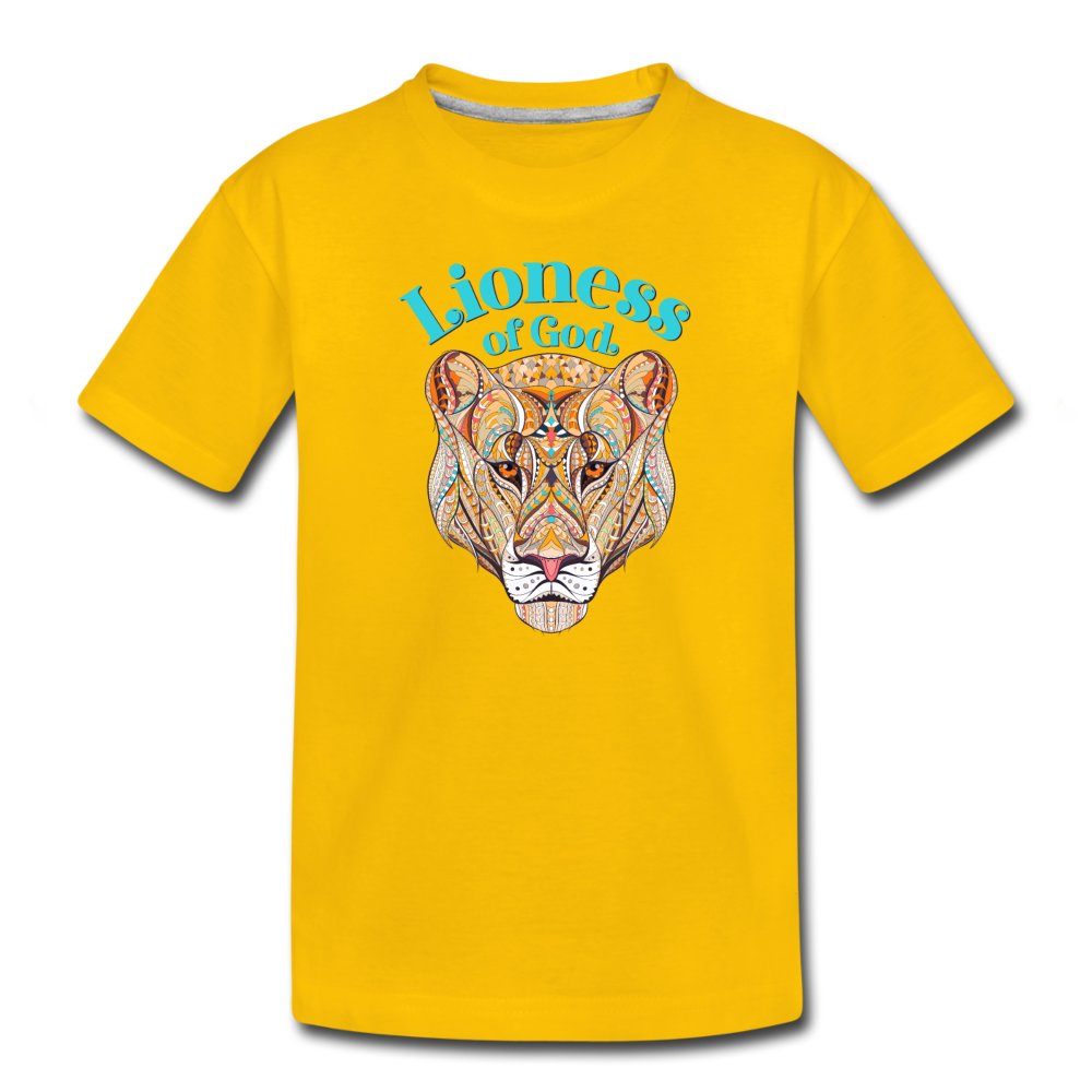 Lioness of God - Toddler Premium T-Shirt - sun yellow