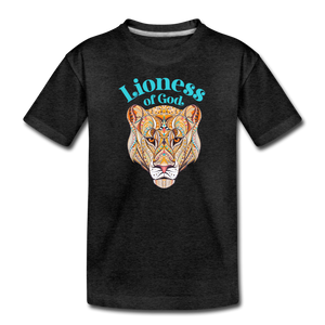 Lioness of God - Toddler Premium T-Shirt - charcoal gray