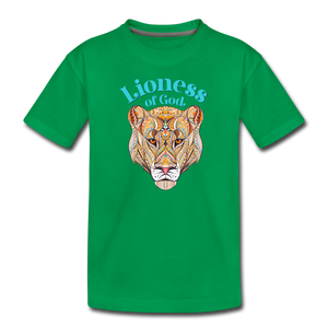 Lioness of God - Toddler Premium T-Shirt - kelly green