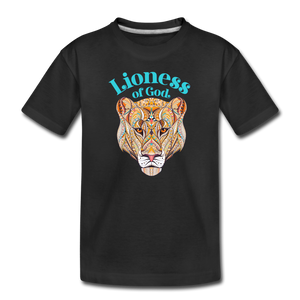 Lioness of God - Toddler Premium Organic T-Shirt - black