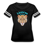 Lioness of God - Women’s Vintage Sport T-Shirt - black/white