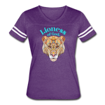 Lioness of God - Women’s Vintage Sport T-Shirt - vintage purple/white