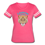 Lioness of God - Women’s Vintage Sport T-Shirt - vintage pink/white