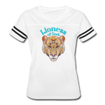 Lioness of God - Women’s Vintage Sport T-Shirt - white/black