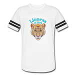 Lioness of God - Vintage Sport T-Shirt - white/black
