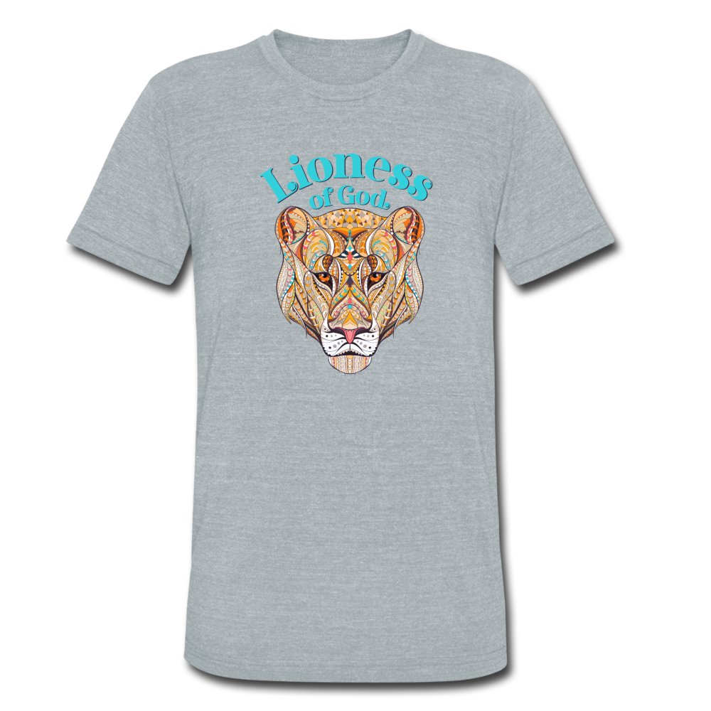 Lioness of God - Unisex Tri-Blend T-Shirt - heather gray