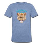 Lioness of God - Unisex Tri-Blend T-Shirt - heather Blue