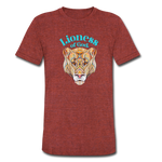 Lioness of God - Unisex Tri-Blend T-Shirt - heather cranberry