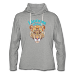 Lioness of God - Unisex Lightweight Terry Hoodie - heather gray