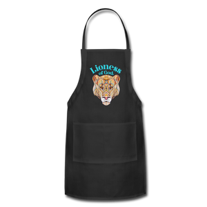 Lioness of God - Adjustable Apron - black