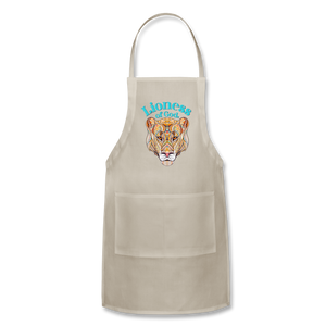 Lioness of God - Adjustable Apron - natural