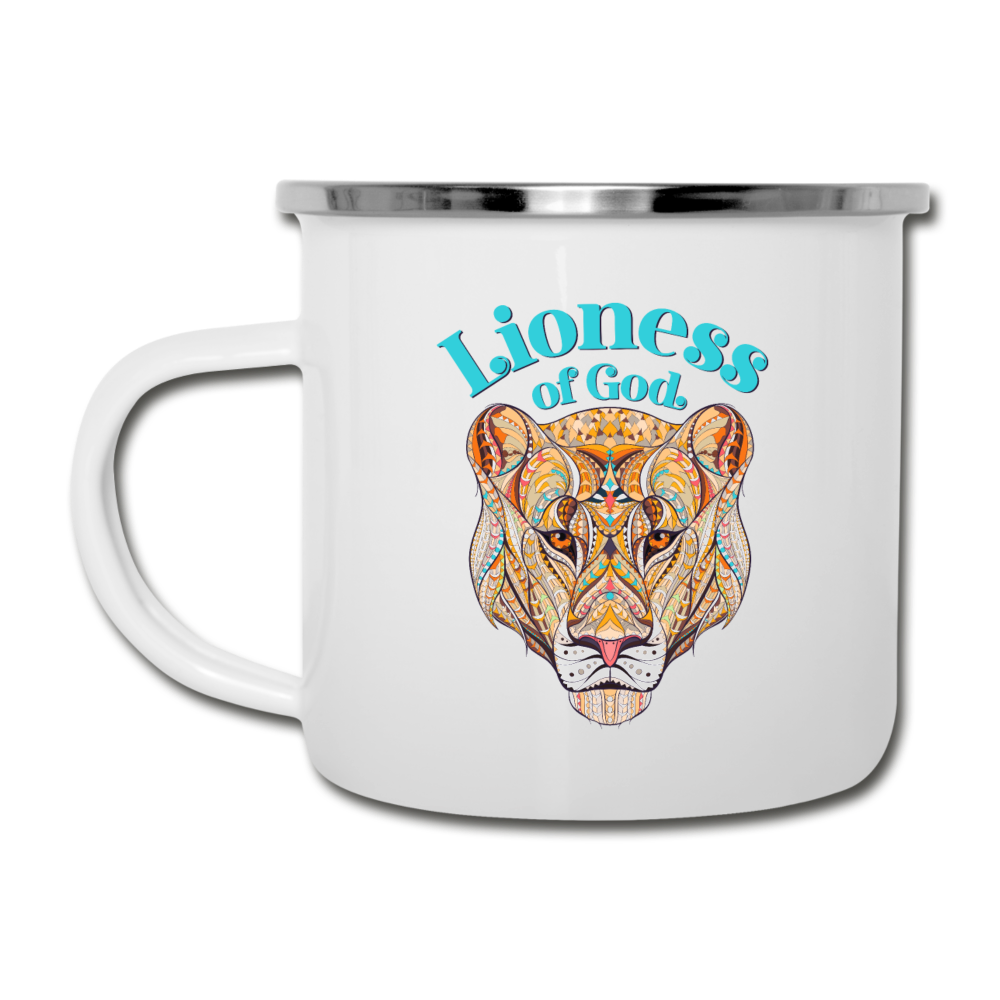 Lioness of God - Camper Mug - white