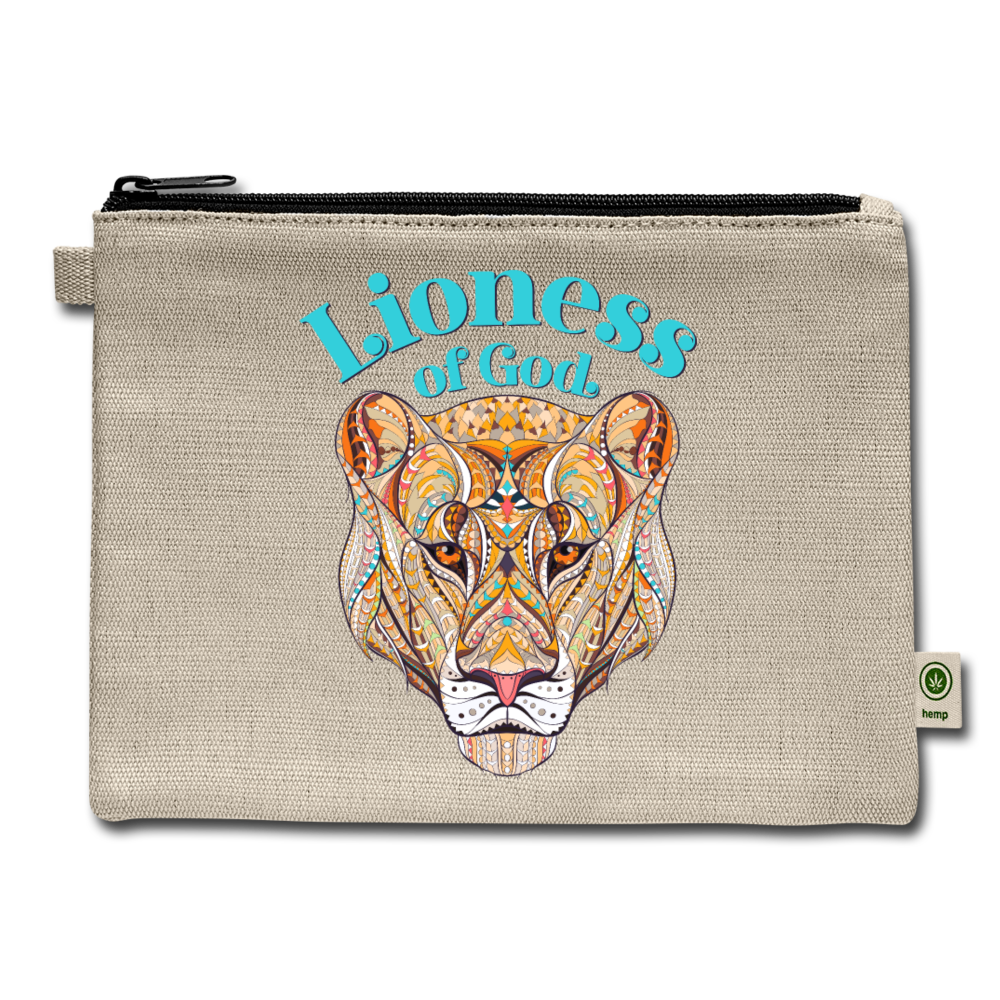 Lioness of God - Carry All Pouch - natural