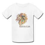 Bold as a Lion - Kids' T-Shirt - white