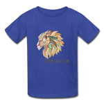 Bold as a Lion - Kids' T-Shirt - royal blue