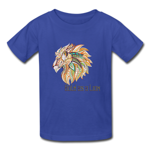 Bold as a Lion - Kids' T-Shirt - royal blue