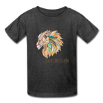 Bold as a Lion - Kids' T-Shirt - heather black