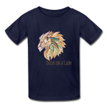 Bold as a Lion - Kids' T-Shirt - navy