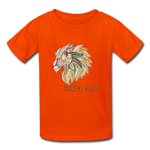 Bold as a Lion - Kids' T-Shirt - orange